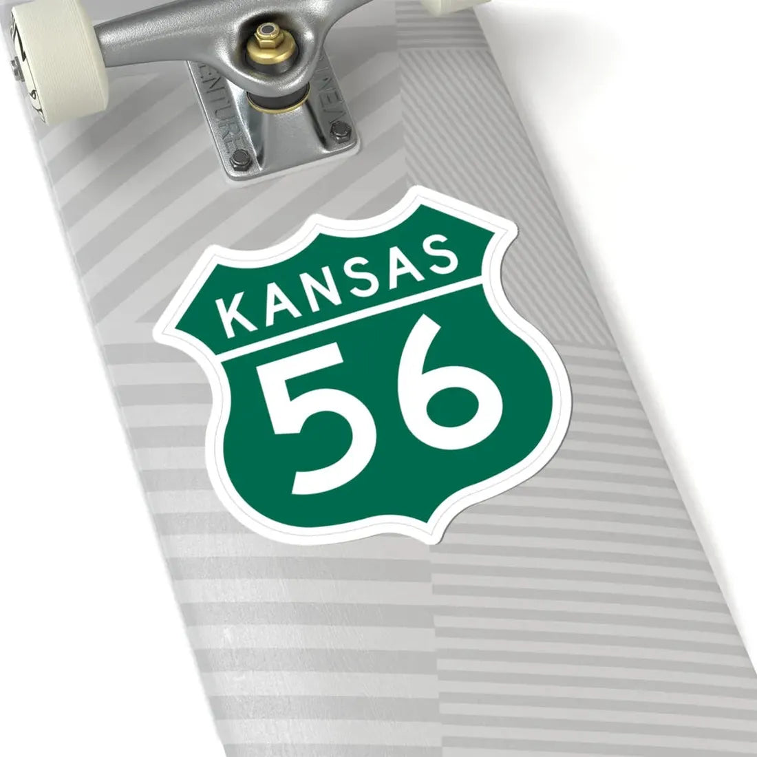 US 56 Kansas 1962 (Kansas) (Road Sign) STICKER Vinyl Kiss-Cut Decal - The Sticker Space