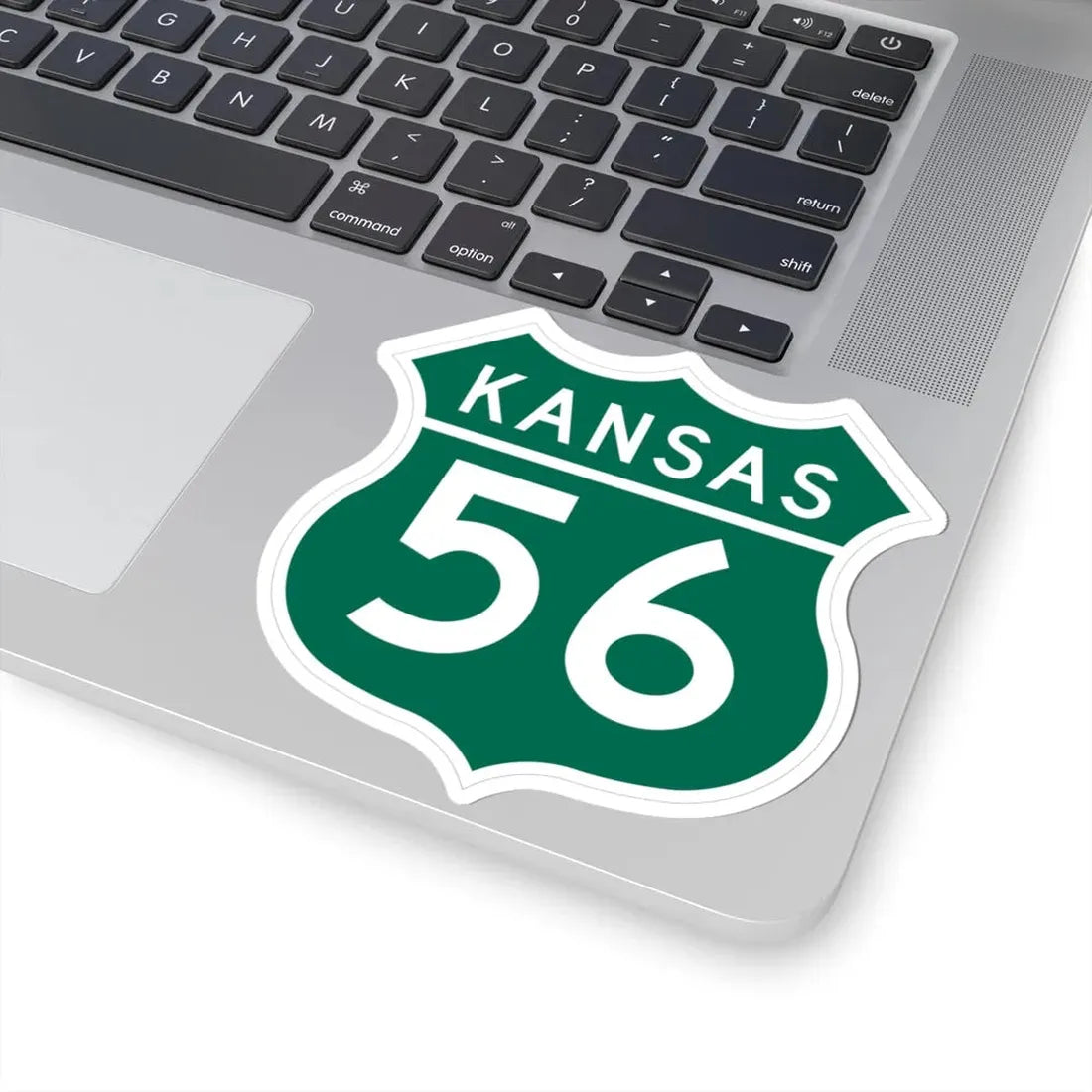 US 56 Kansas 1962 (Kansas) (Road Sign) STICKER Vinyl Kiss-Cut Decal - The Sticker Space