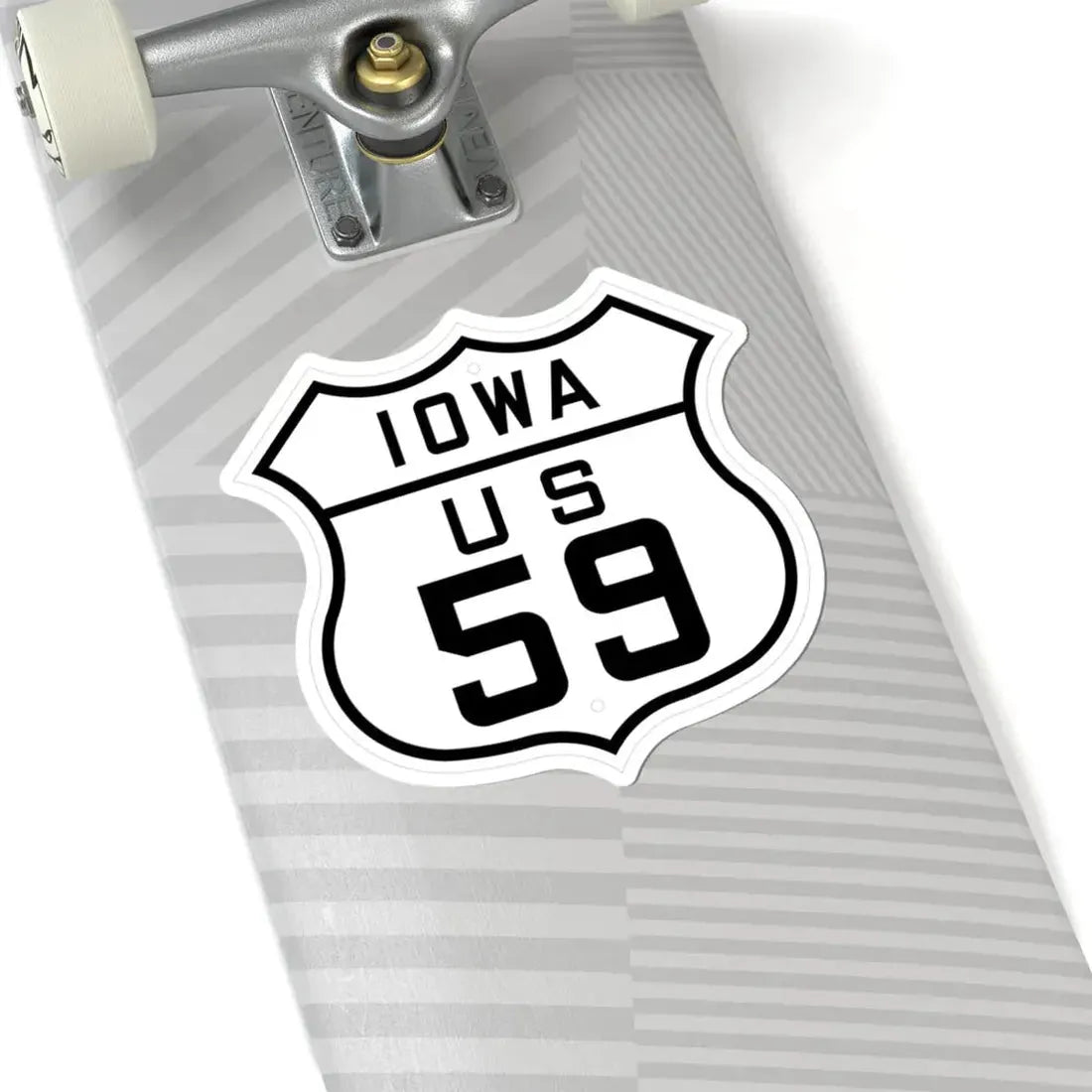 US 59 Iowa 1926 (Iowa) (Road Sign) STICKER Vinyl Kiss-Cut Decal - The Sticker Space