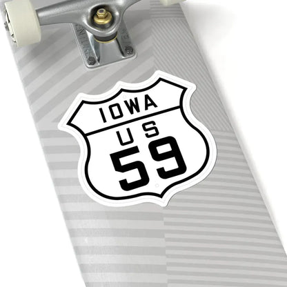 US 59 Iowa 1926 (Iowa) (Road Sign) STICKER Vinyl Kiss-Cut Decal - The Sticker Space