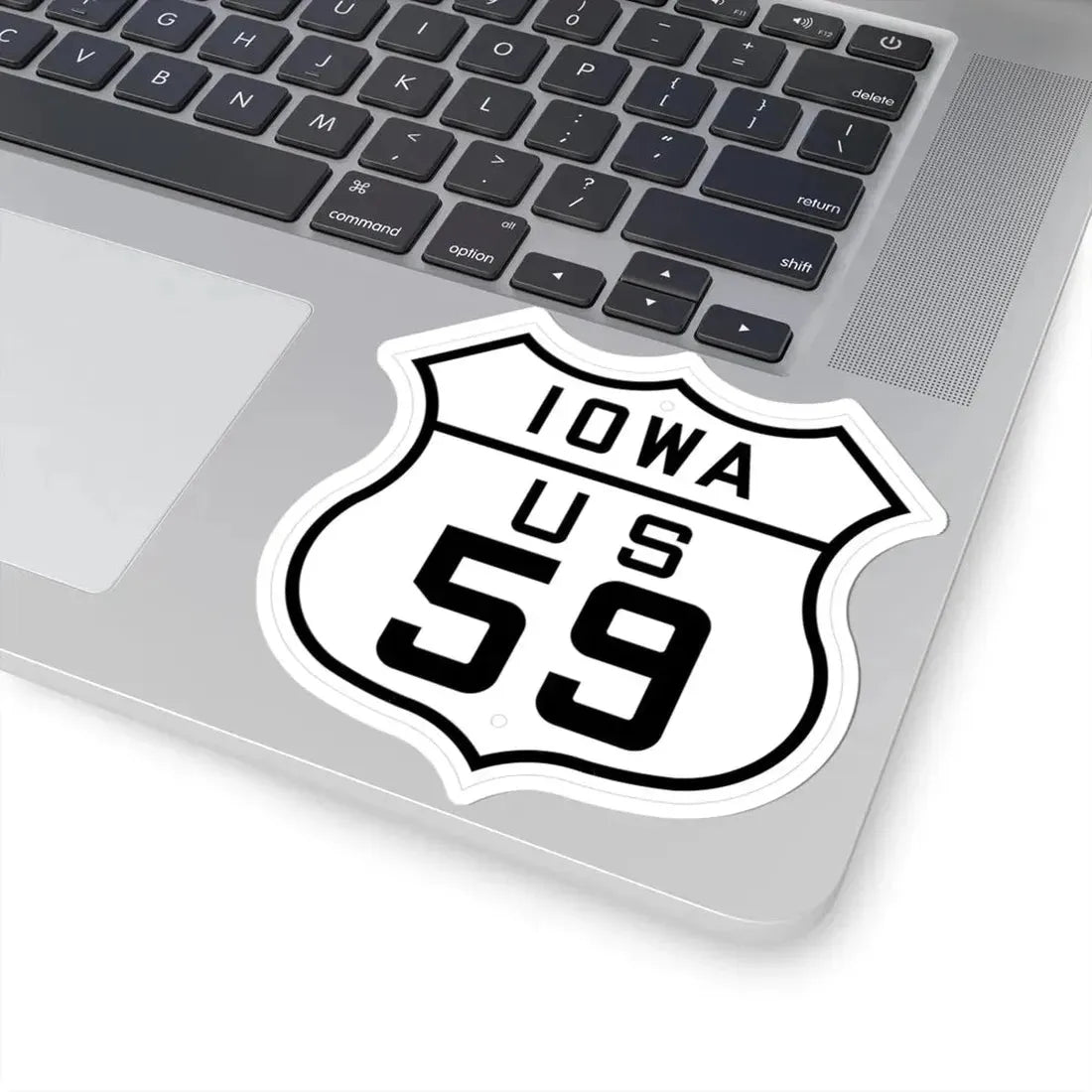 US 59 Iowa 1926 (Iowa) (Road Sign) STICKER Vinyl Kiss-Cut Decal - The Sticker Space