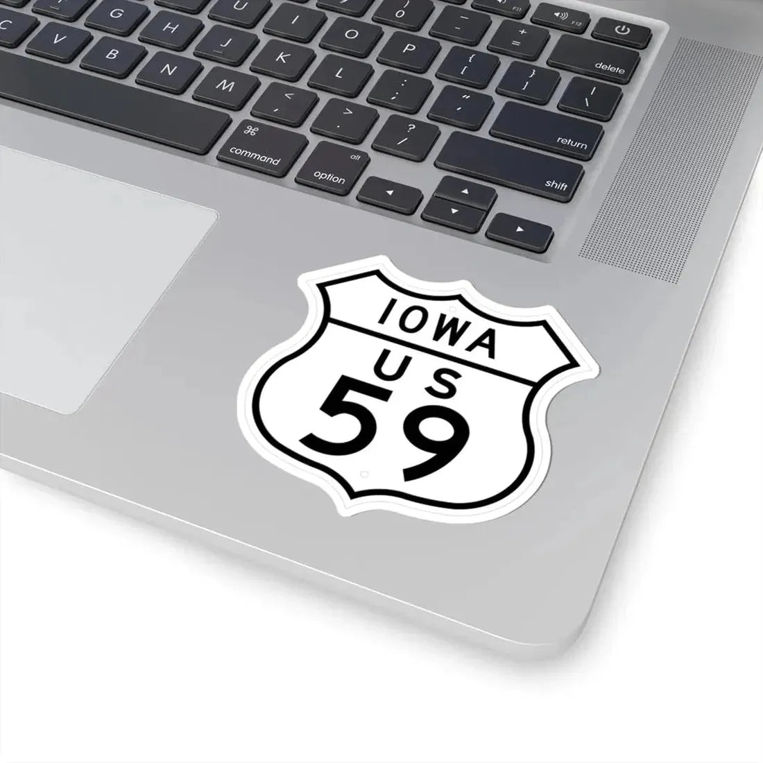 US 59 Iowa 1948 (Iowa) (Road Sign) STICKER Vinyl Kiss-Cut Decal - The Sticker Space