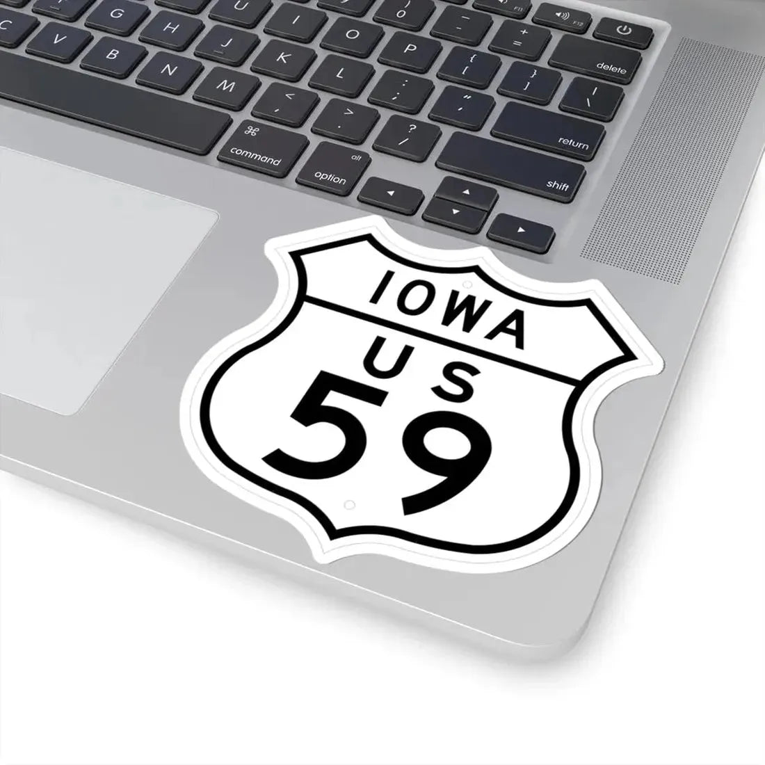US 59 Iowa 1948 (Iowa) (Road Sign) STICKER Vinyl Kiss-Cut Decal - The Sticker Space
