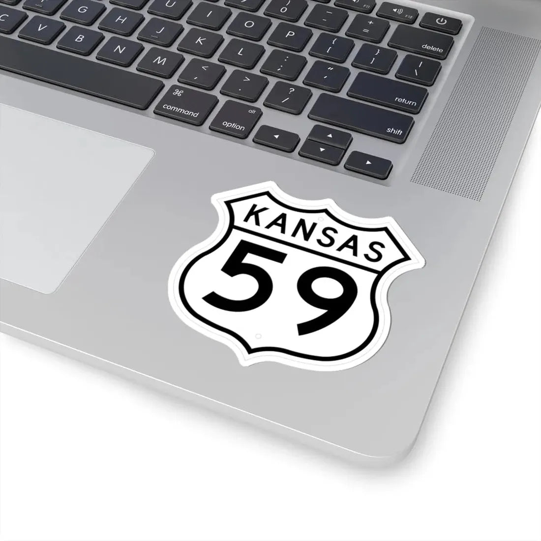 US 59 Kansas 1962 (Kansas) (Road Sign) STICKER Vinyl Kiss-Cut Decal - The Sticker Space