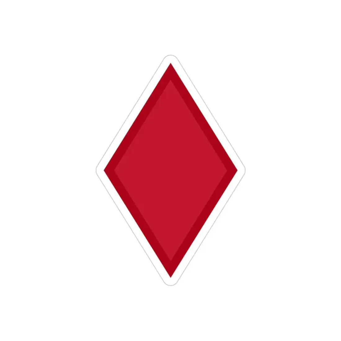 US 5th Infantry Division (U.S. Army) REVERSE PRINT Transparent Die-Cut STICKER 3 Inch Die-Cut Transparent - The Sticker Space