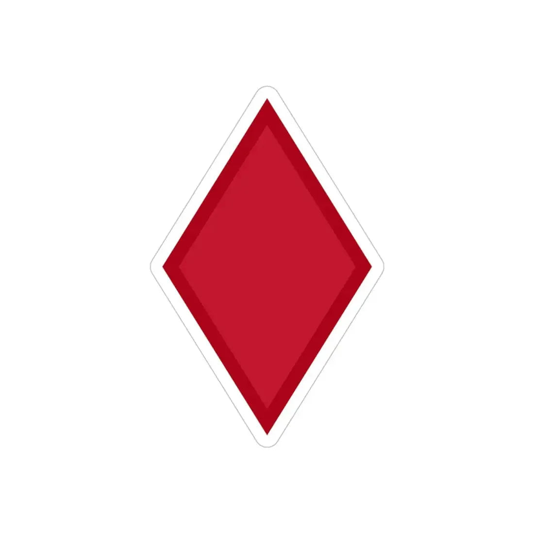 US 5th Infantry Division (U.S. Army) REVERSE PRINT Transparent Die-Cut STICKER 4 Inch Die-Cut Transparent - The Sticker Space