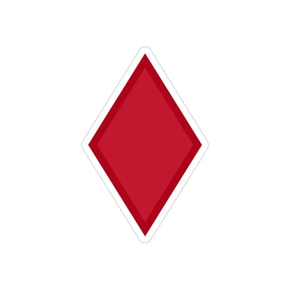 US 5th Infantry Division (U.S. Army) REVERSE PRINT Transparent Die-Cut STICKER 4 Inch Die-Cut Transparent - The Sticker Space