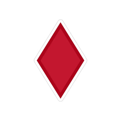 US 5th Infantry Division (U.S. Army) REVERSE PRINT Transparent Die-Cut STICKER 5 Inch Die-Cut Transparent - The Sticker Space