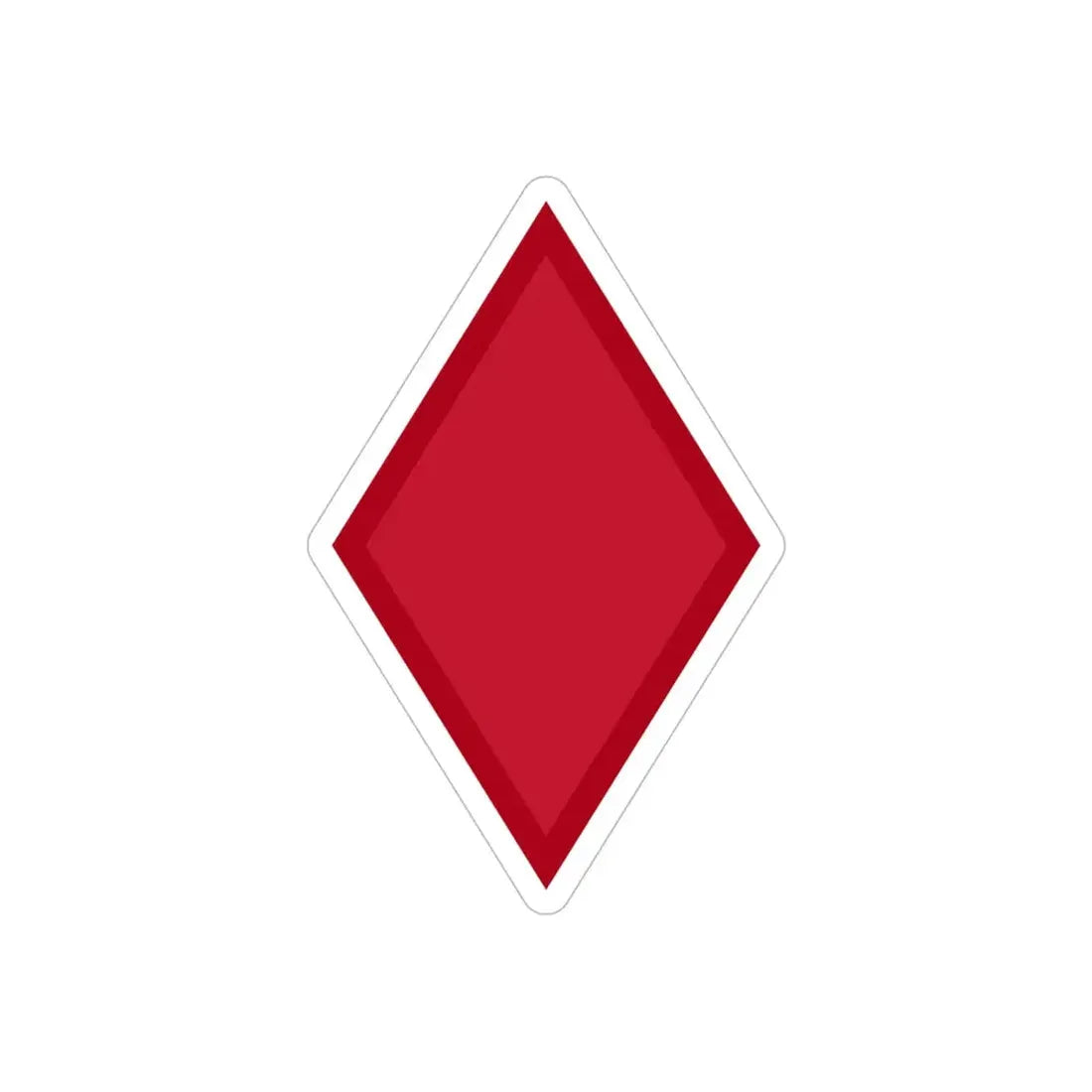 US 5th Infantry Division (U.S. Army) REVERSE PRINT Transparent Die-Cut STICKER 6 Inch Die-Cut Transparent - The Sticker Space