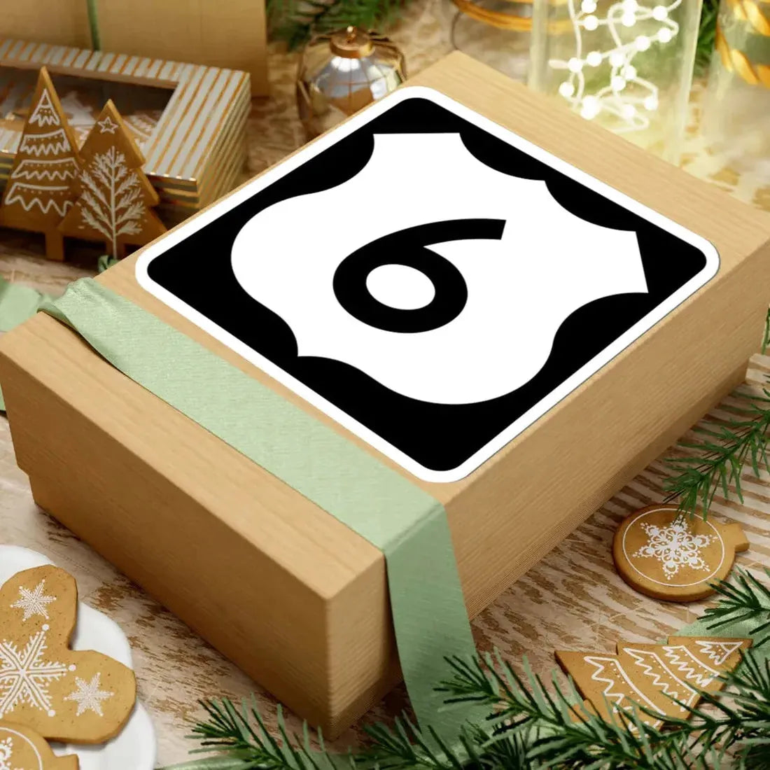 US 6 IA (Iowa) (Road Sign) STICKER Vinyl Kiss-Cut Decal - The Sticker Space