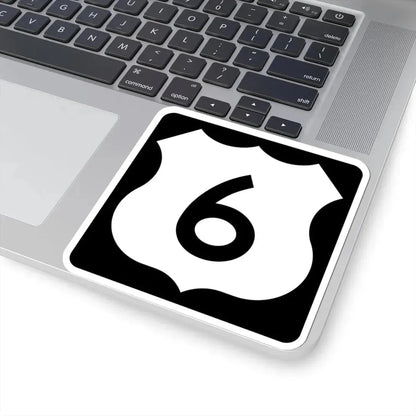 US 6 IA (Iowa) (Road Sign) STICKER Vinyl Kiss-Cut Decal - The Sticker Space