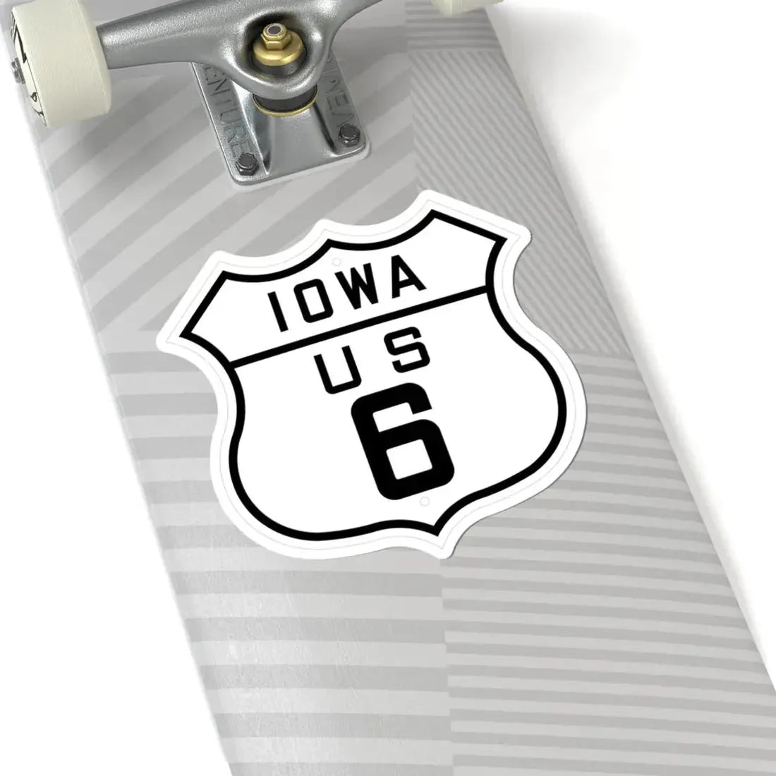 US 6 Iowa 1926 (Iowa) (Road Sign) STICKER Vinyl Kiss-Cut Decal - The Sticker Space