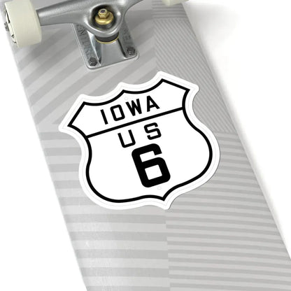 US 6 Iowa 1926 (Iowa) (Road Sign) STICKER Vinyl Kiss-Cut Decal - The Sticker Space