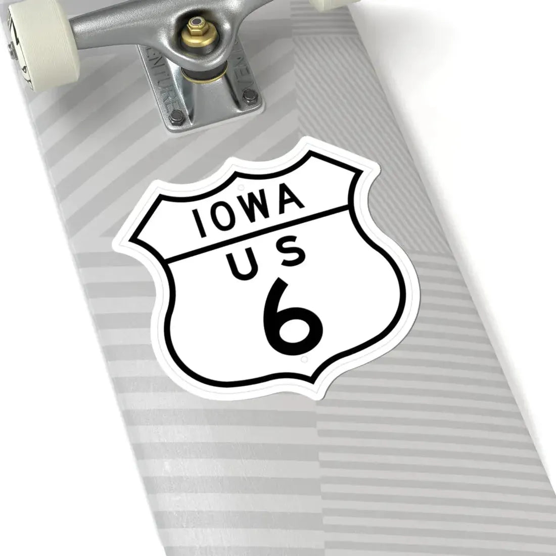 US 6 Iowa 1948 (Iowa) (Road Sign) STICKER Vinyl Kiss-Cut Decal - The Sticker Space