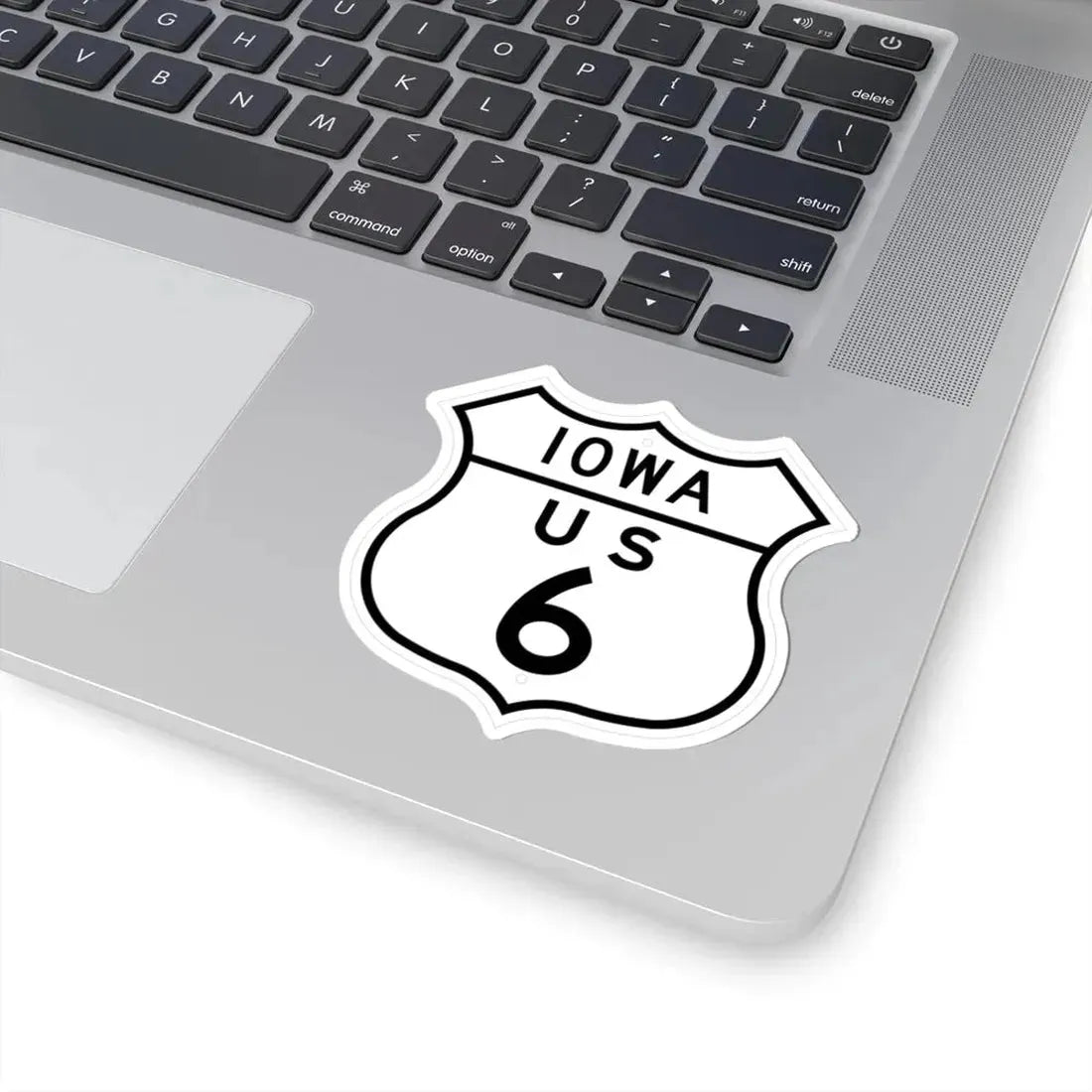 US 6 Iowa 1948 (Iowa) (Road Sign) STICKER Vinyl Kiss-Cut Decal - The Sticker Space