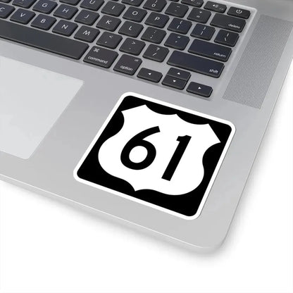 US 61 IA (Iowa) (Road Sign) STICKER Vinyl Kiss-Cut Decal - The Sticker Space