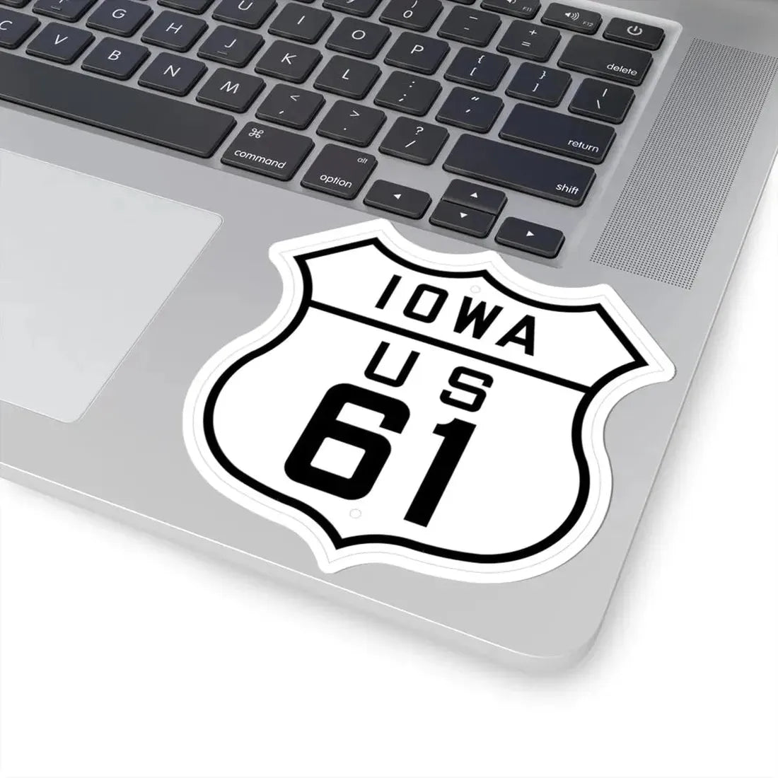 US 61 Iowa 1926 (Iowa) (Road Sign) STICKER Vinyl Kiss-Cut Decal - The Sticker Space