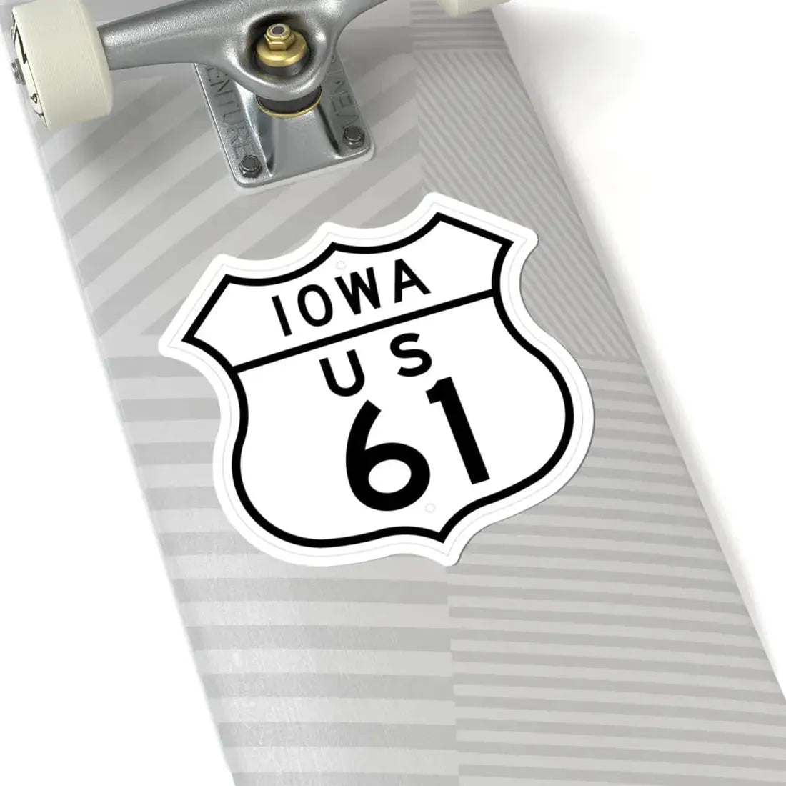 US 61 Iowa 1948 (Iowa) (Road Sign) STICKER Vinyl Kiss-Cut Decal - The Sticker Space