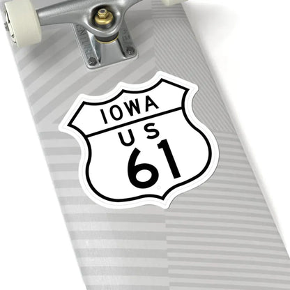 US 61 Iowa 1948 (Iowa) (Road Sign) STICKER Vinyl Kiss-Cut Decal - The Sticker Space