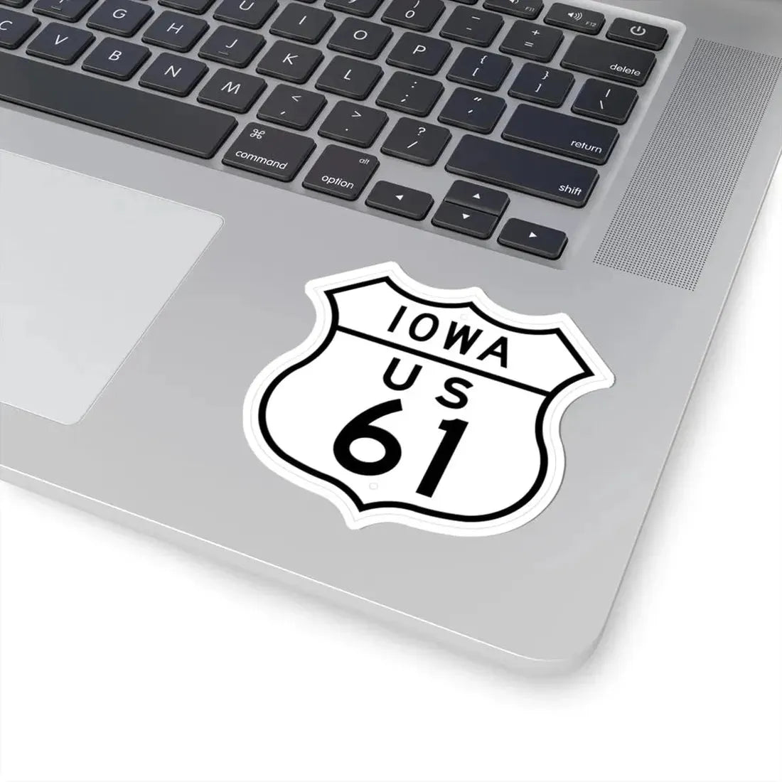 US 61 Iowa 1948 (Iowa) (Road Sign) STICKER Vinyl Kiss-Cut Decal - The Sticker Space