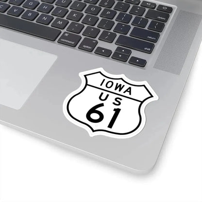 US 61 Iowa 1948 (Iowa) (Road Sign) STICKER Vinyl Kiss-Cut Decal - The Sticker Space