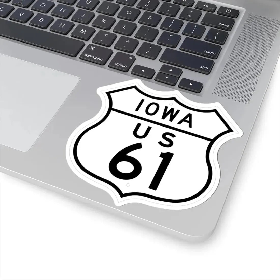 US 61 Iowa 1948 (Iowa) (Road Sign) STICKER Vinyl Kiss-Cut Decal - The Sticker Space