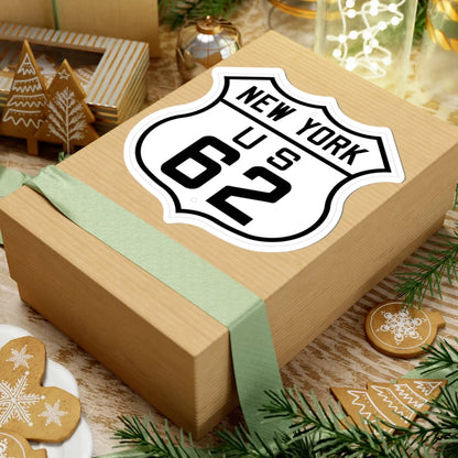 US 62 New York 1926 (New York) (Road Sign) STICKER Vinyl Kiss-Cut Decal - The Sticker Space