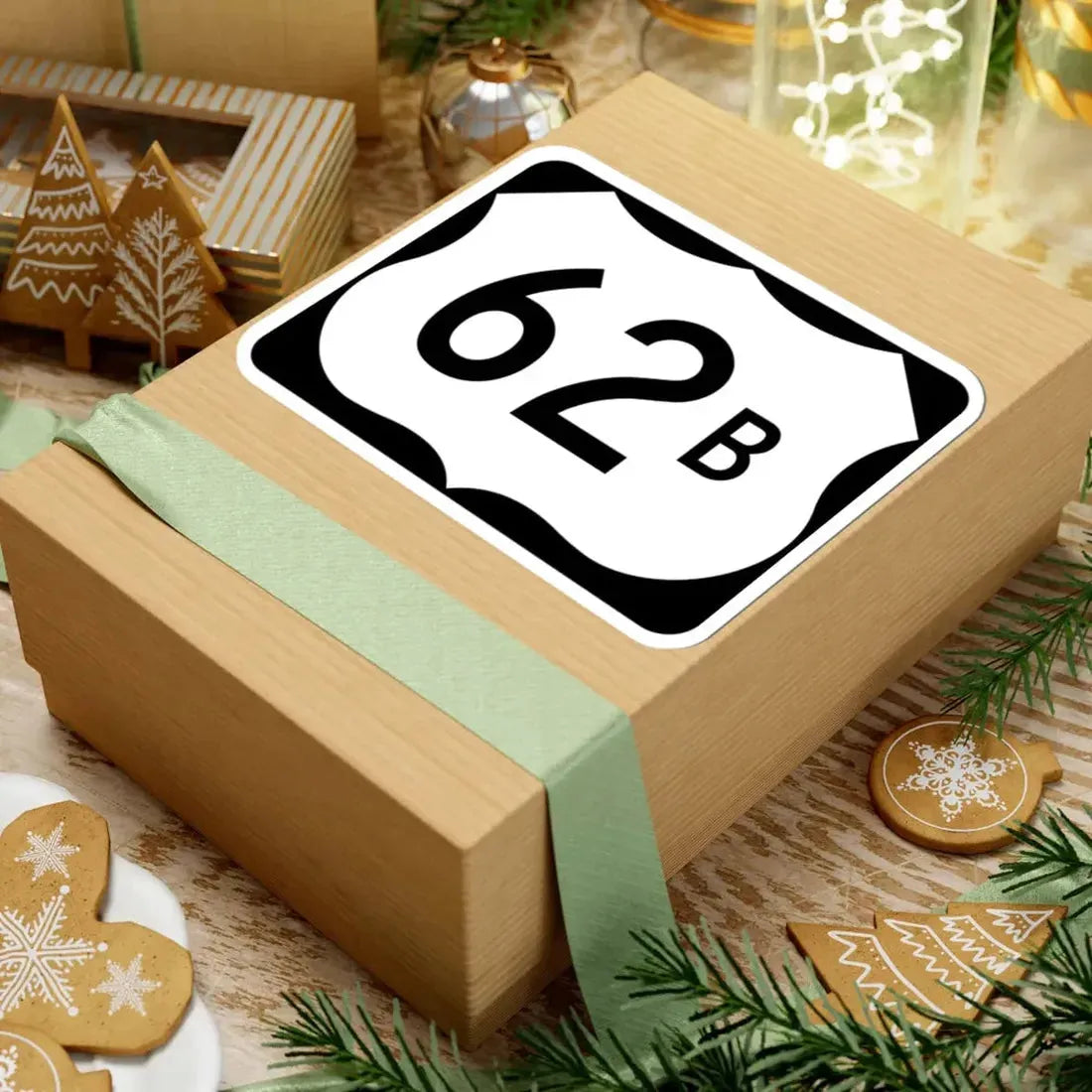 US 62B (Arkansas) (Road Sign) STICKER Vinyl Kiss-Cut Decal - The Sticker Space