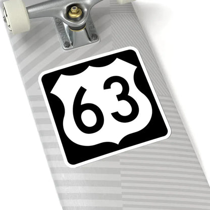US 63 IA (Iowa) (Road Sign) STICKER Vinyl Kiss-Cut Decal - The Sticker Space