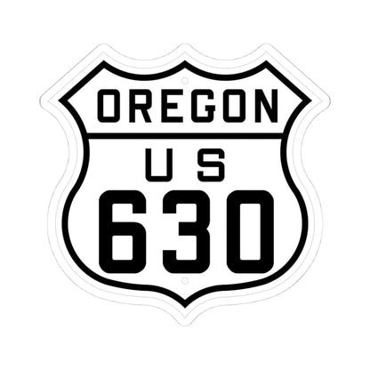 US 630 Oregon 1926 (Oregon) (Road Sign) STICKER Vinyl Kiss-Cut Decal 4 Inch White - The Sticker Space