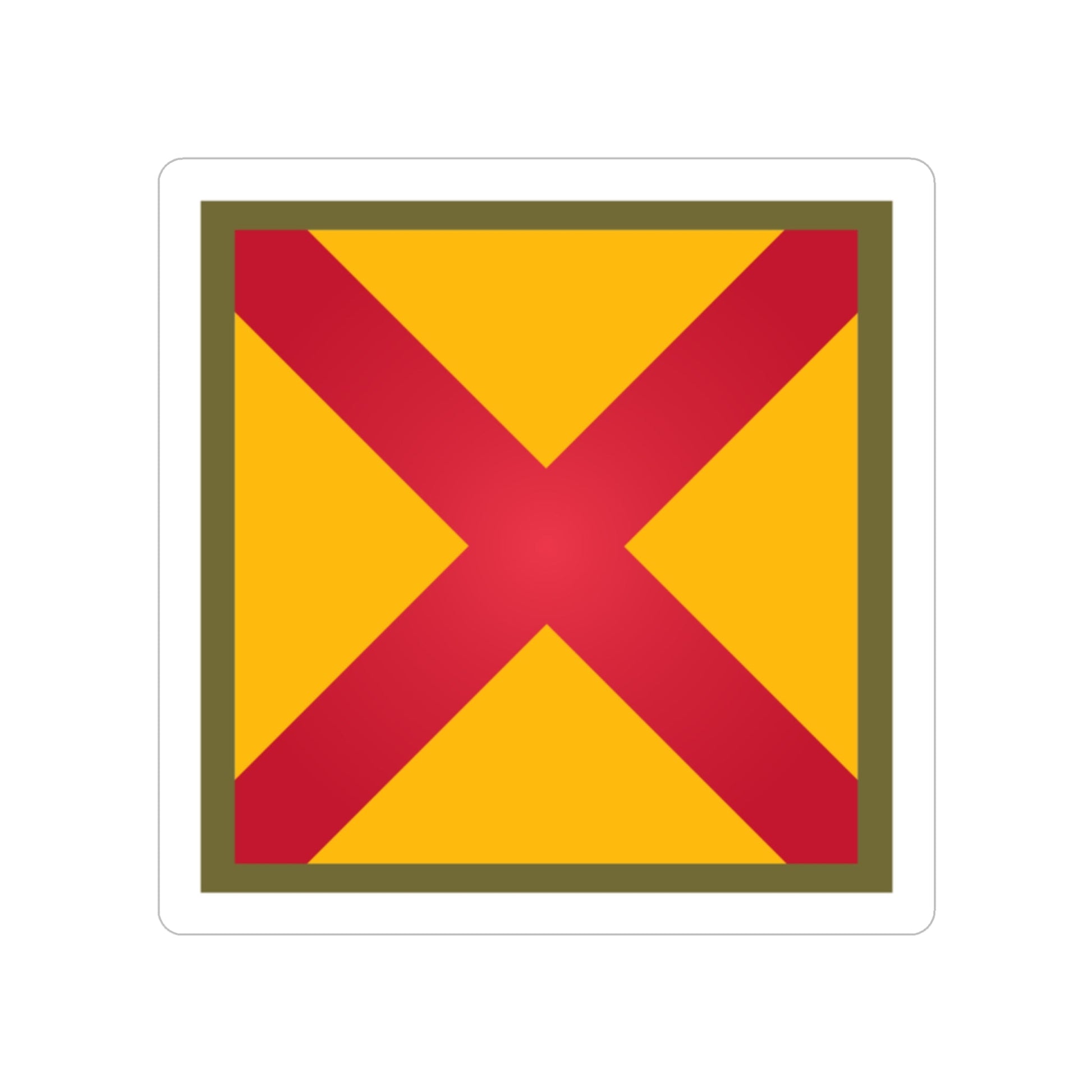 US 63rd Cavalry Division (U.S. Army) REVERSE PRINT Transparent STICKER-2 Inch-The Sticker Space