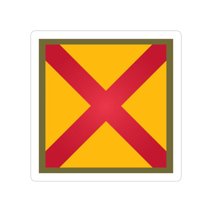 US 63rd Cavalry Division (U.S. Army) REVERSE PRINT Transparent STICKER-4 Inch-The Sticker Space