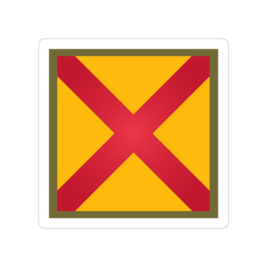 US 63rd Cavalry Division (U.S. Army) REVERSE PRINT Transparent STICKER-6 Inch-The Sticker Space