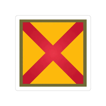 US 63rd Cavalry Division (U.S. Army) REVERSE PRINT Transparent Die-Cut STICKER 2 Inch Die-Cut Transparent - The Sticker Space