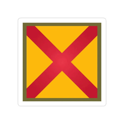 US 63rd Cavalry Division (U.S. Army) REVERSE PRINT Transparent Die-Cut STICKER 3 Inch Die-Cut Transparent - The Sticker Space