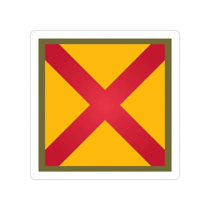 US 63rd Cavalry Division (U.S. Army) REVERSE PRINT Transparent Die-Cut STICKER 6 Inch Die-Cut Transparent - The Sticker Space