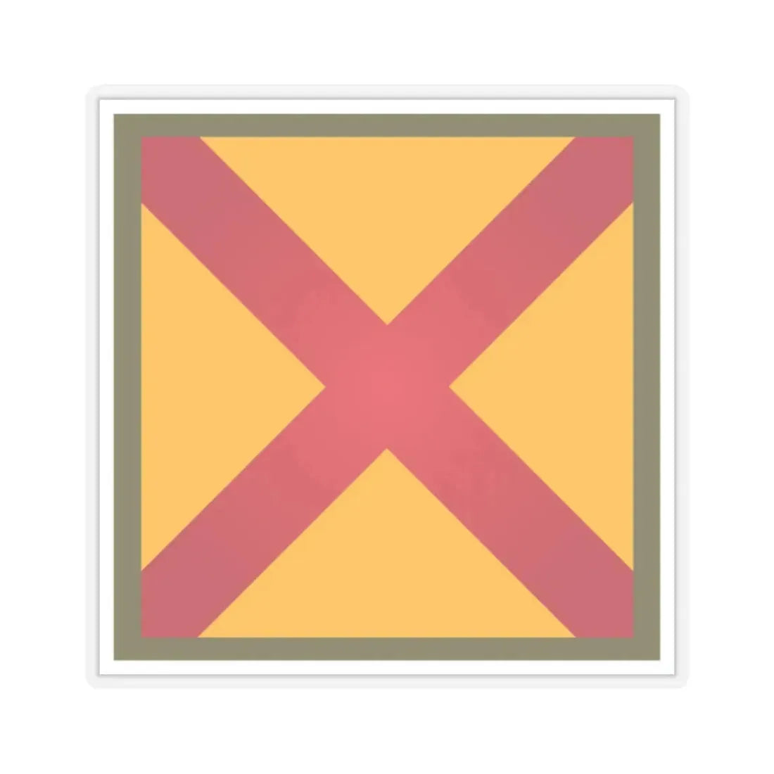 US 63rd Cavalry Division (U.S. Army) STICKER Vinyl Kiss-Cut Decal 2 Inch Transparent - The Sticker Space