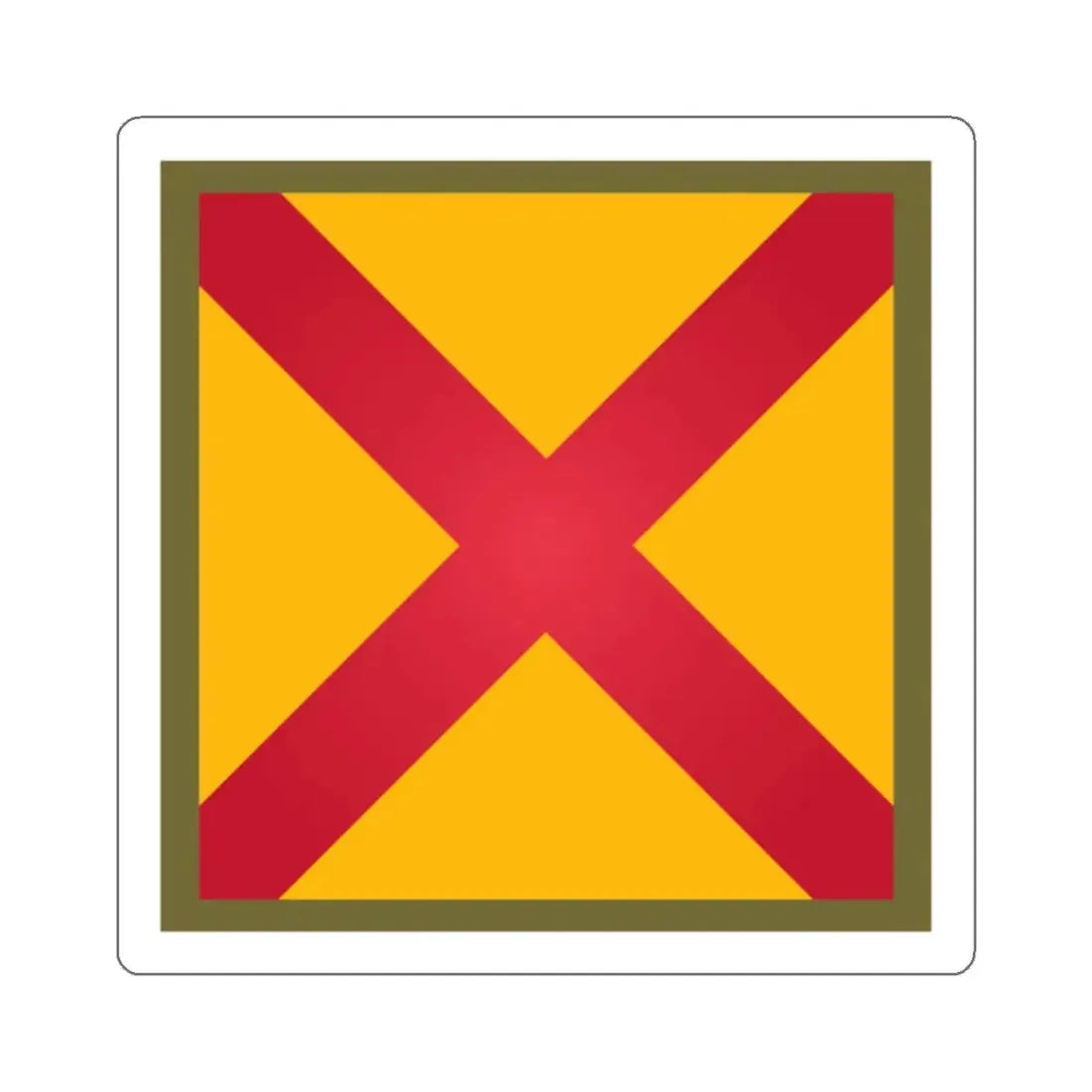 US 63rd Cavalry Division (U.S. Army) STICKER Vinyl Kiss-Cut Decal 2 Inch White - The Sticker Space