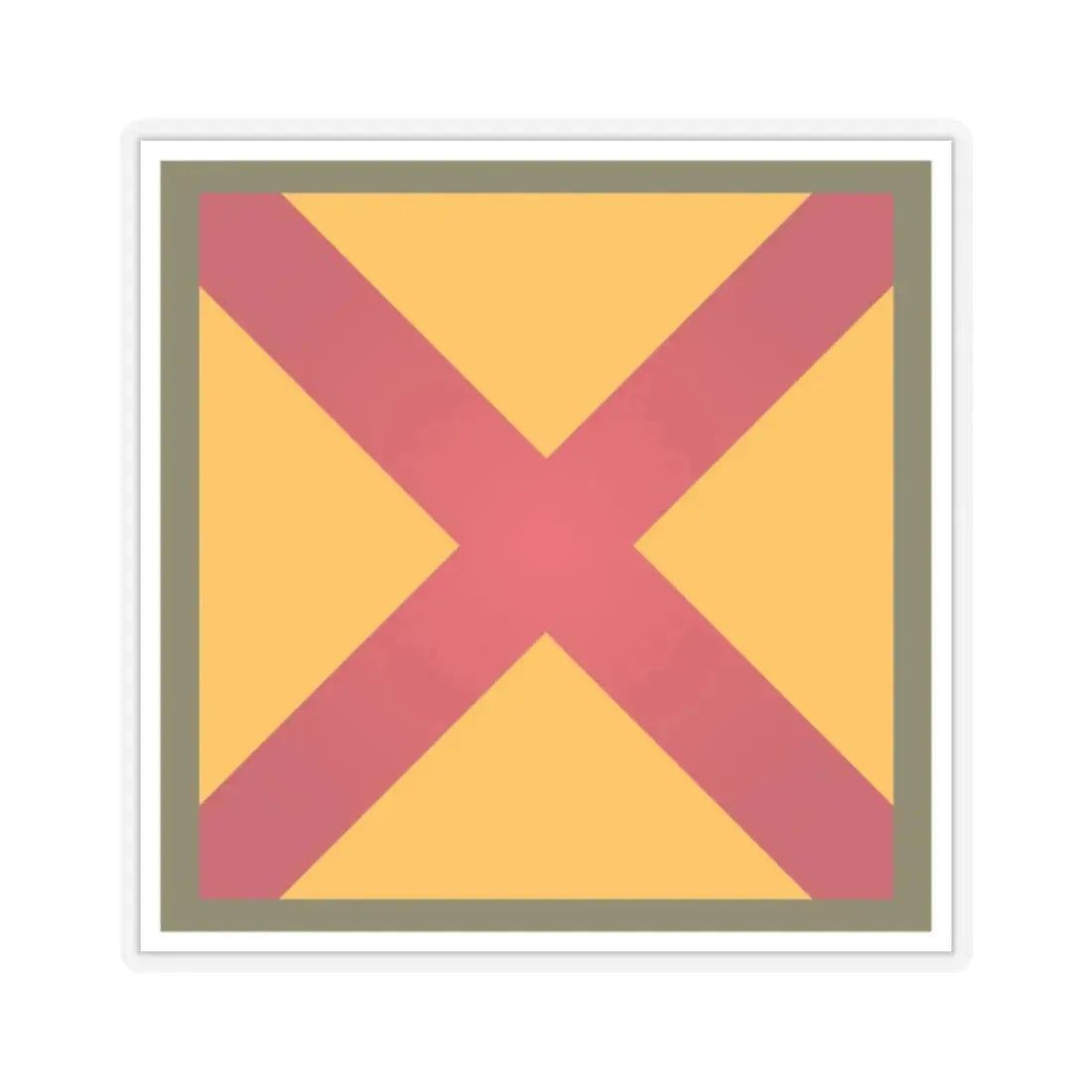 US 63rd Cavalry Division (U.S. Army) STICKER Vinyl Kiss-Cut Decal 3 Inch Transparent - The Sticker Space