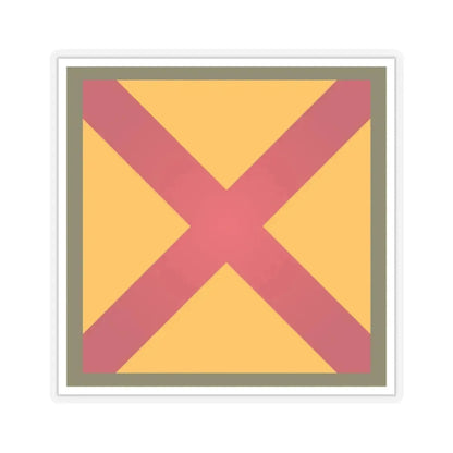 US 63rd Cavalry Division (U.S. Army) STICKER Vinyl Kiss-Cut Decal 3 Inch Transparent - The Sticker Space