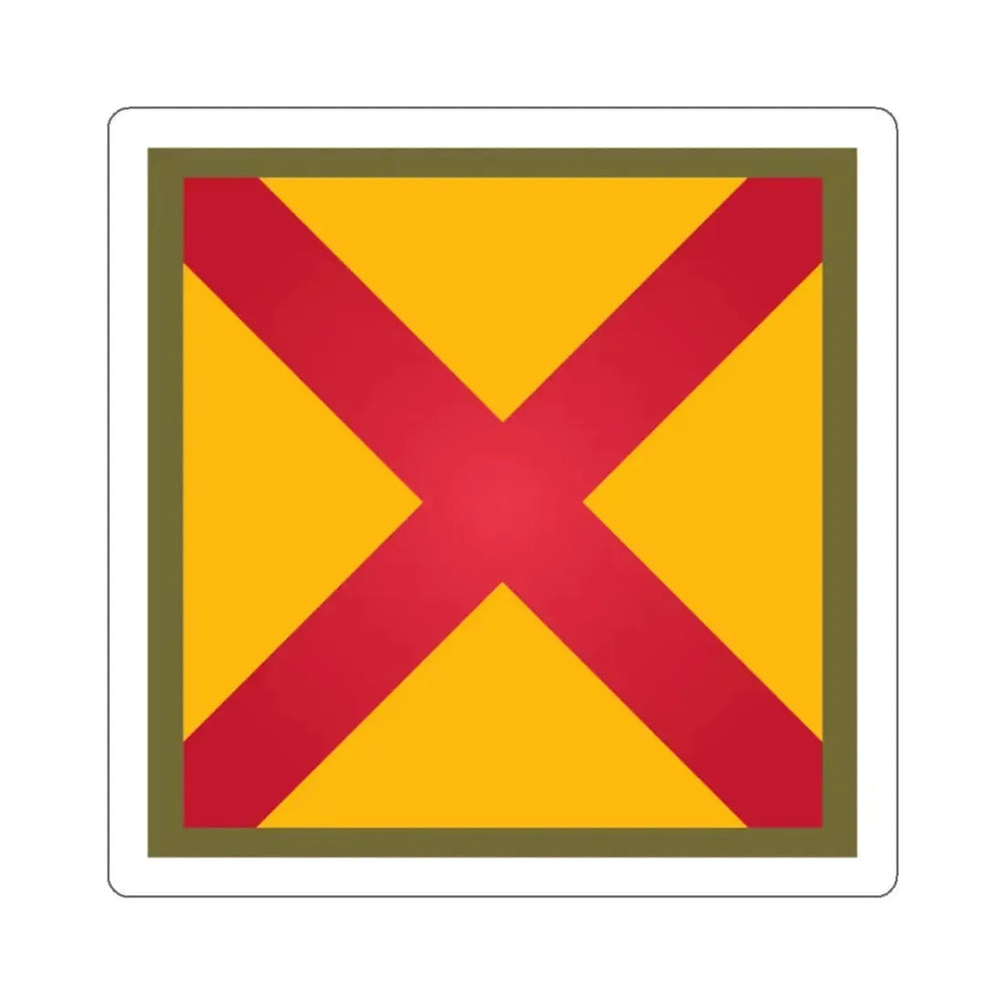 US 63rd Cavalry Division (U.S. Army) STICKER Vinyl Kiss-Cut Decal 3 Inch White - The Sticker Space