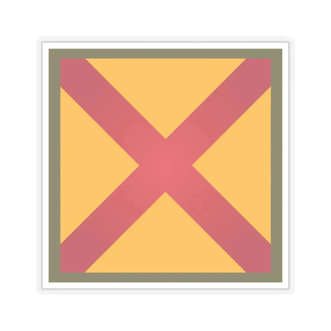 US 63rd Cavalry Division (U.S. Army) STICKER Vinyl Kiss-Cut Decal 4 Inch Transparent - The Sticker Space