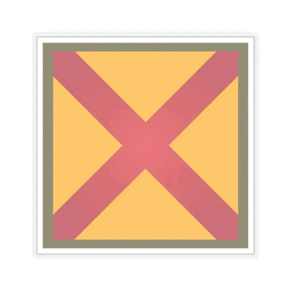 US 63rd Cavalry Division (U.S. Army) STICKER Vinyl Kiss-Cut Decal 4 Inch Transparent - The Sticker Space