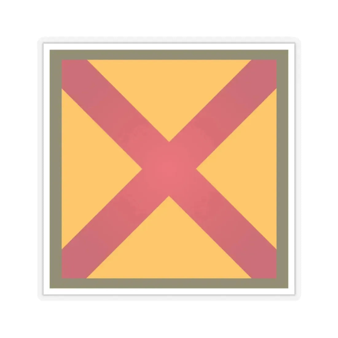 US 63rd Cavalry Division (U.S. Army) STICKER Vinyl Kiss-Cut Decal 6 Inch Transparent - The Sticker Space