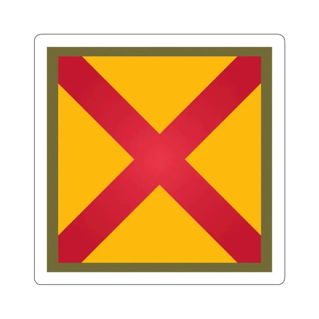 US 63rd Cavalry Division (U.S. Army) STICKER Vinyl Kiss-Cut Decal 6 Inch White - The Sticker Space