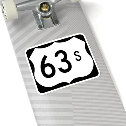 US 63S (Arkansas) (Road Sign) STICKER Vinyl Kiss-Cut Decal - The Sticker Space
