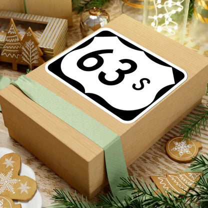 US 63S (Arkansas) (Road Sign) STICKER Vinyl Kiss-Cut Decal - The Sticker Space