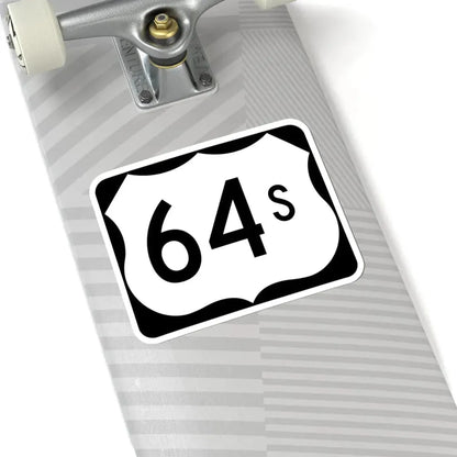 US 64S (Arkansas) (Road Sign) STICKER Vinyl Kiss-Cut Decal - The Sticker Space