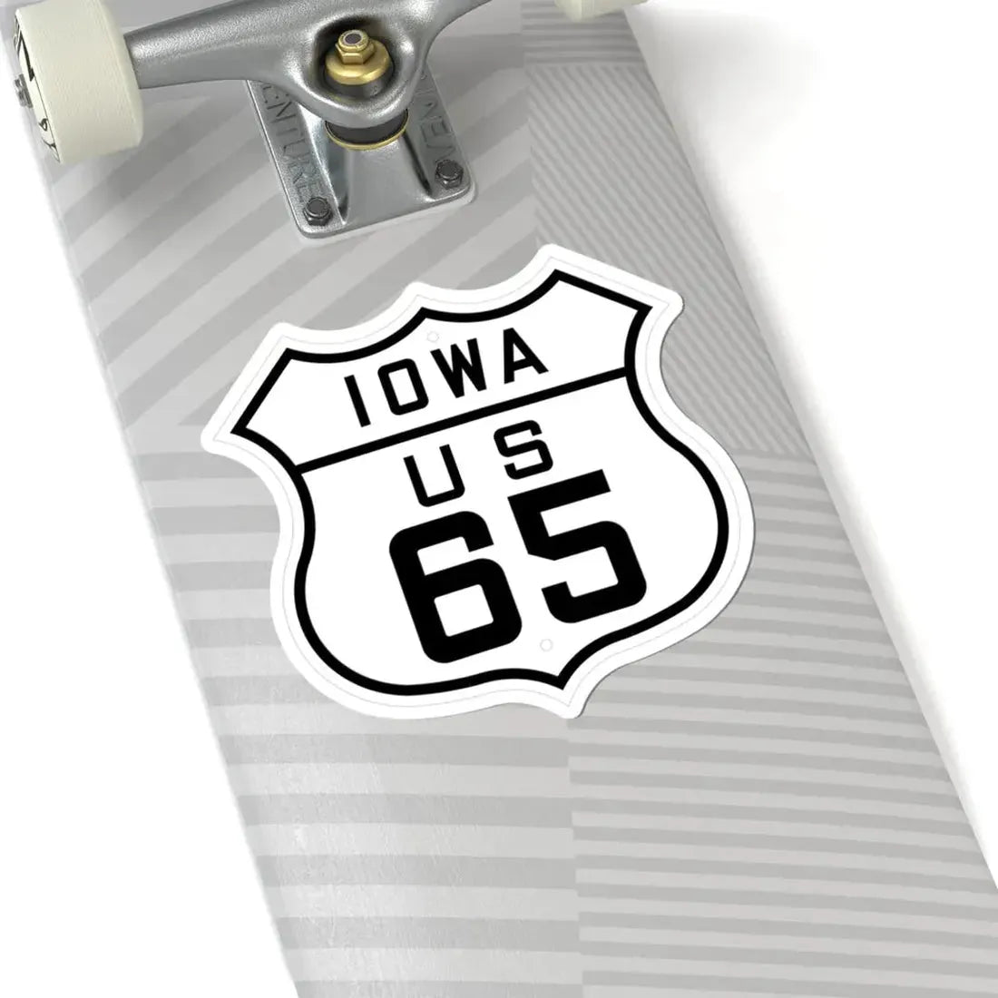 US 65 Iowa 1926 (Iowa) (Road Sign) STICKER Vinyl Kiss-Cut Decal - The Sticker Space