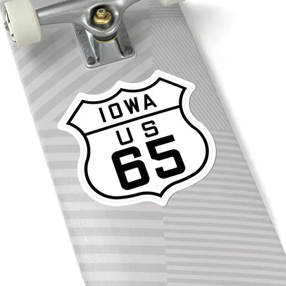 US 65 Iowa 1926 (Iowa) (Road Sign) STICKER Vinyl Kiss-Cut Decal - The Sticker Space